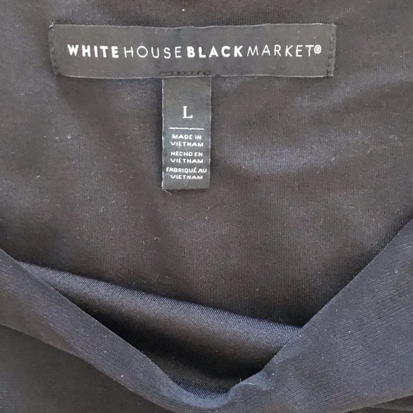 WHBM Black jersey knit tank - Picture 7 of 7